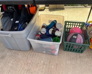 Life Vests, Dog vests, Cups, balls