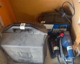 Circular Saw, Sander, Electric Staple Gun, Battery Charger