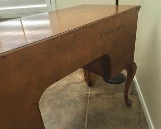 Back of dressing table