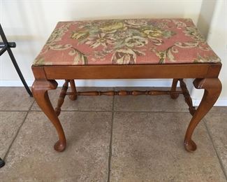 Victorian bench for Victoria’s dressing table