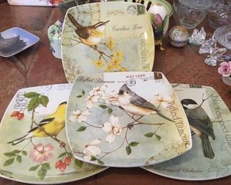 Bird cups & sandwich plates VGC