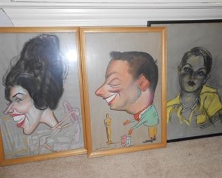 vintage charicatures 