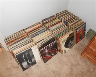 vinyl records of all kinds, laser discs