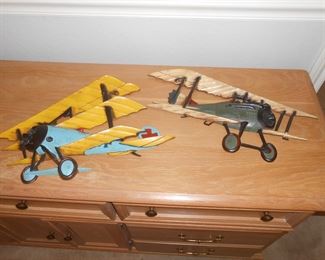 Vintage metal planes