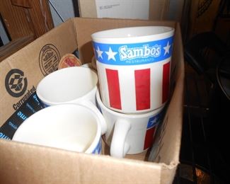 Sambos restaurant mugs
