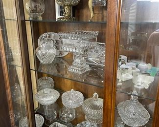 Lots of lead glass crystal, and some signed pieces as well.