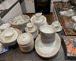 One of two sets of vintage china sets.