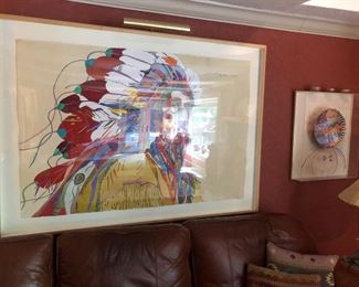 Sari Staggs original art of Chief large 
