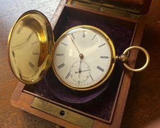 Fine 18k antique gold pocket watch 