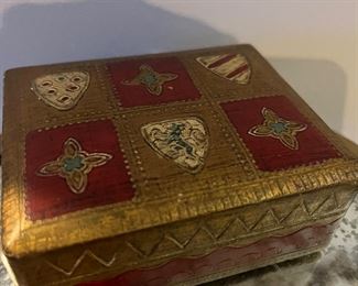 Old Italian wood box 