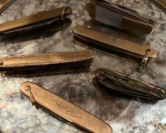 Antique pocket watch collection some solid gold