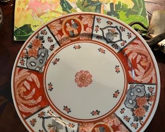 Very fine old English patterned Imari plate