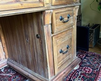 Pickled oak Heckman desk