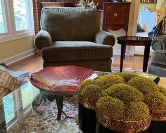 Pair of gorgeous loden green chairs custom made at a great price