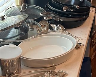 Great serving pieces, Caphalon, and more