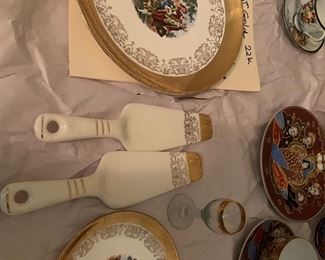 Victorian Antique Tea Set - Sabin Crest-O-Gold Martha and George Washington