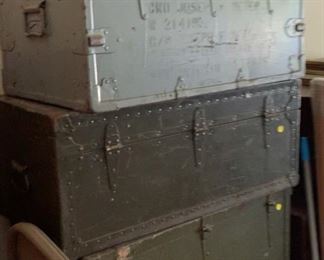 WW II military trunks