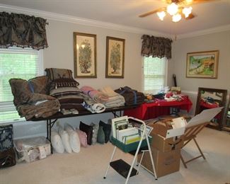 opulent bedding for queen and king, unframed prints, mirrors, pillows, quilts