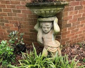 large concrete planter