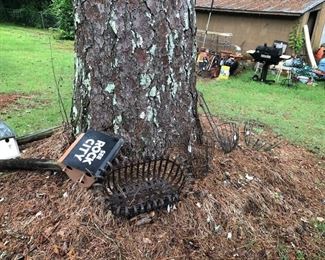 birdhouses and planters, grills