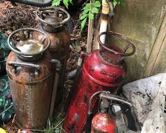 old fire extinguishers