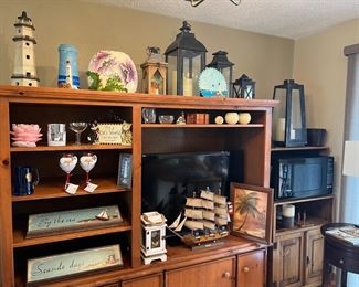 Lighthouse and coastal decor