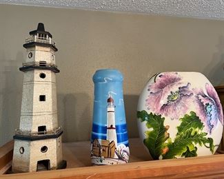 Lighthouse and coastal decor