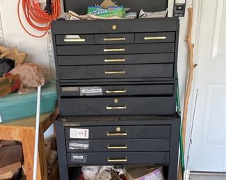 StoreHouse Black 11 drawer Roller Cabinet