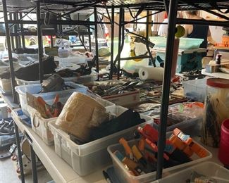 Tools tools paint brushes bungee straps etc