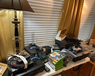 Electronics, Xbox and games, Stereos, Dvd players, remote controls, Walkie talkies, speakers