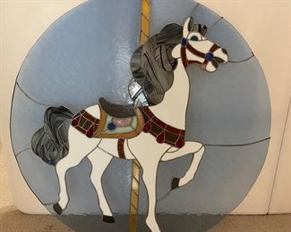 Carousel Horse Stained Glass 