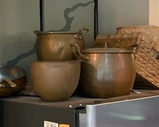 Copper pots
