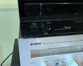 Yamaha stereo tuner; Denon CD changer
