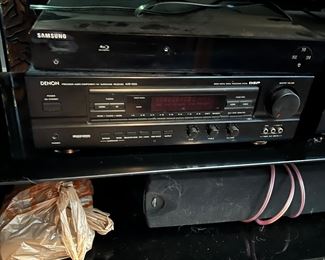 Samsung VCR; Denon AV Surround Receiver