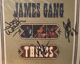 James Gang, signed by members of the band (Joe Walsh, Jim Fox, Dale Peters)