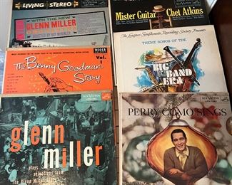 Benny Goodman; Chet Atkins; Glen Miller; Perry Como