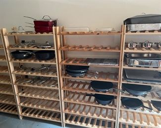 Wine racks and cookware