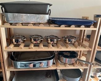 Wine racks and cookware