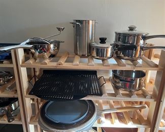 Wine racks and cookware