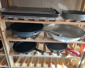 Wine racks and cookware