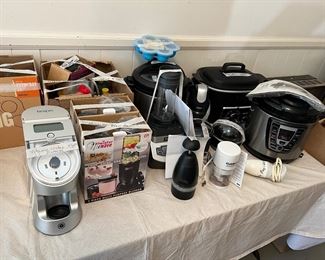 Lots of small appliances 