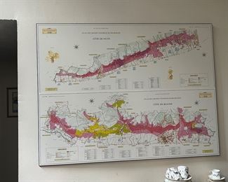 Map of wine regions in France 
