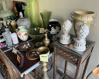 Vases, brass, decor