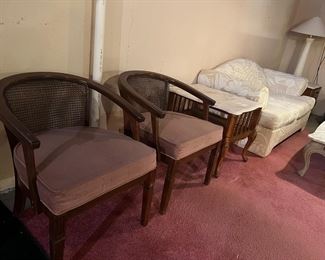 Antique sitting chairs