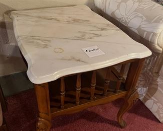 Marble end table