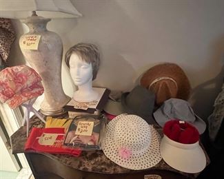 Women's hats and wig