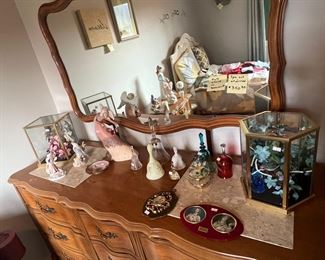 Some hand-blown bells and hand-painted china 