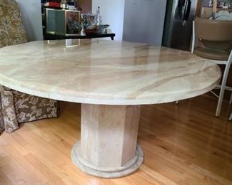 Marble Pedestal dining table
