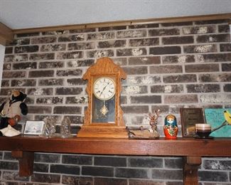 Clock, Nesting dolls, bear, decor