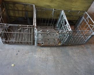 metal milk crates